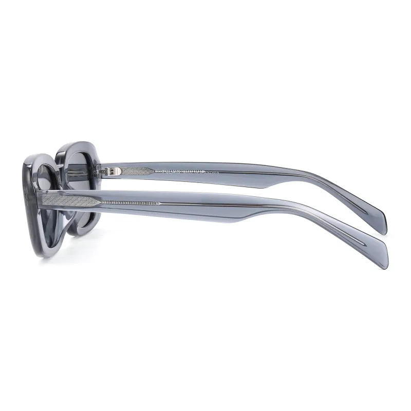 PULAIS Plate Frame Square Sunglasses Unisex Multicolor-2