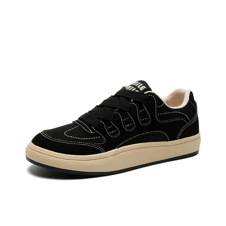 Wooden Rabbit Anti Slip Wear Resistant Low Top Skateboard Shoes Men's-0