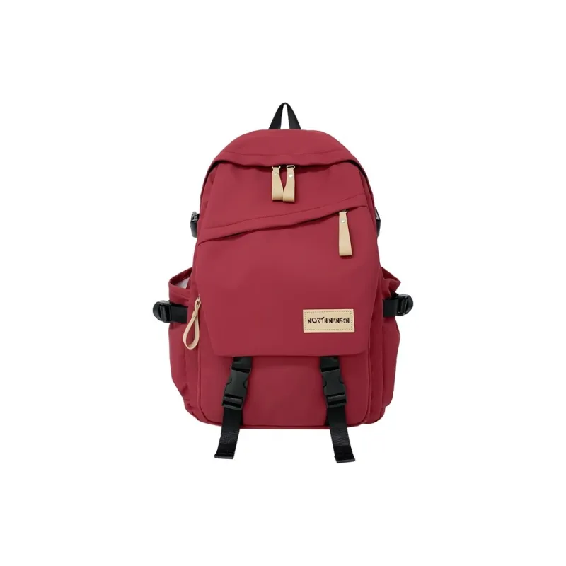 SUN ERATH&U Composite Cloth Backpack Unisex White/Black/Red/Blue-4