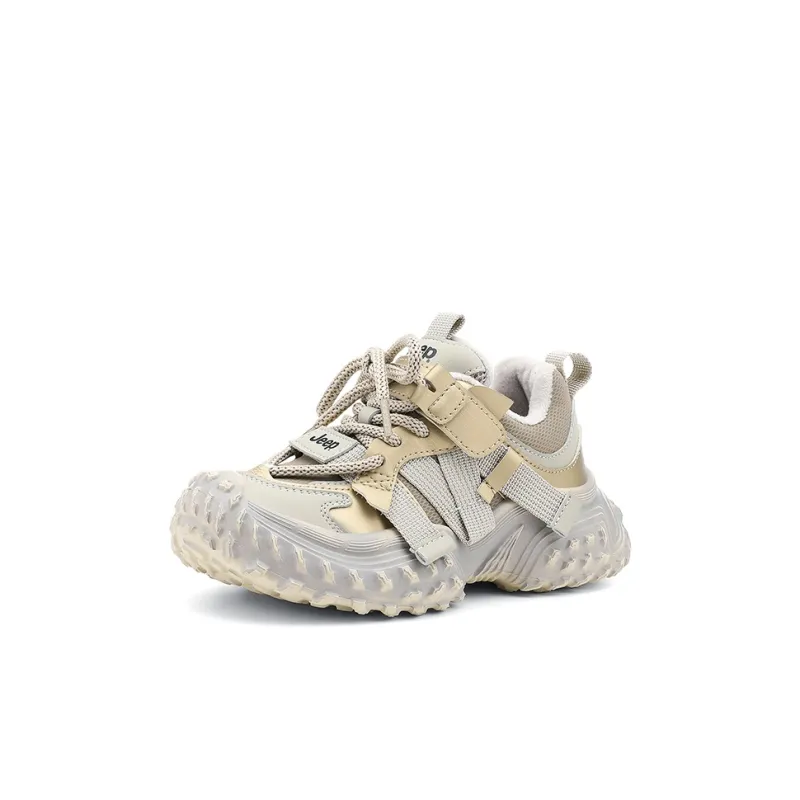Jeep Slip Resistant Cushioning Wear Resistant Warm Kids Lifestyle Shoes Champagne Gold Kids'-1