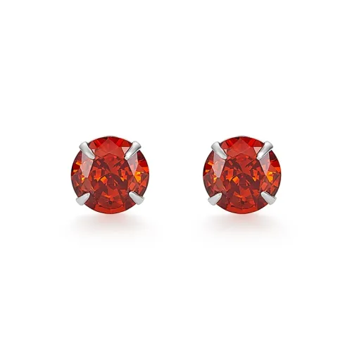GUCCI Sterling Silver Mother Of FENDI Copper Alloy Stud Earrings Mens Womens Silver