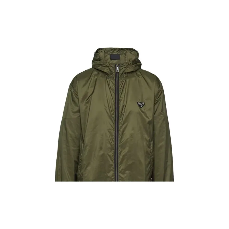 PRADA Triangle Logo Plaque Track Jacket-6