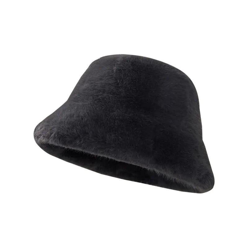 BSELEON Plush Bucket Hats Women's-8