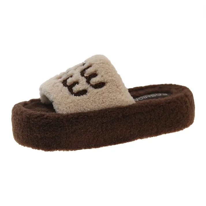 ALPLUME Women's Home Slippers Black Yellow Brown Ecru Slippers & Home Slippers-9