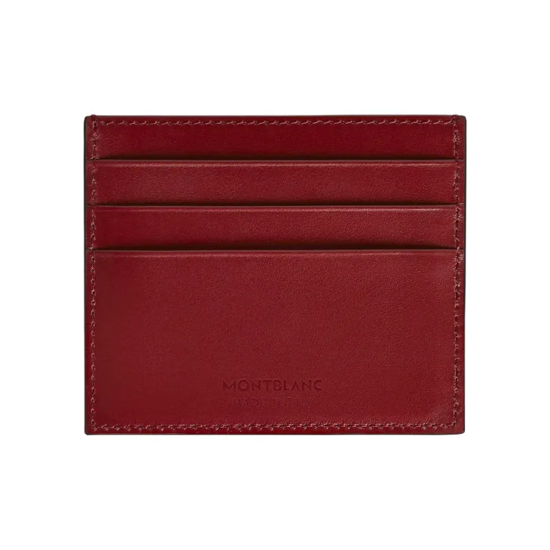 MONTBLANC Meisterstuck Full Grain Cow Leather Card Holder Men's Reddish Brown-2