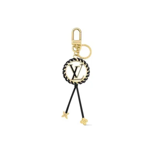 LOUIS VUITTON 2020 Logo-plaque Keyring