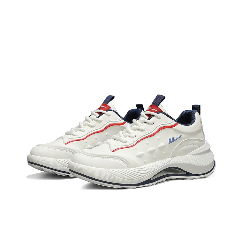 Warrior Trendy Casual Shoes Durable Breathable Lightweight Low-Top Casual Shoes Men's Beige-2