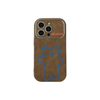 KESHIXIONG TPU Material Bear Blue Phone Case Compatible With IPhone 15/14 Plus/13/12/11/15 Pro Max/XS/XR/XS Max/8 Plus