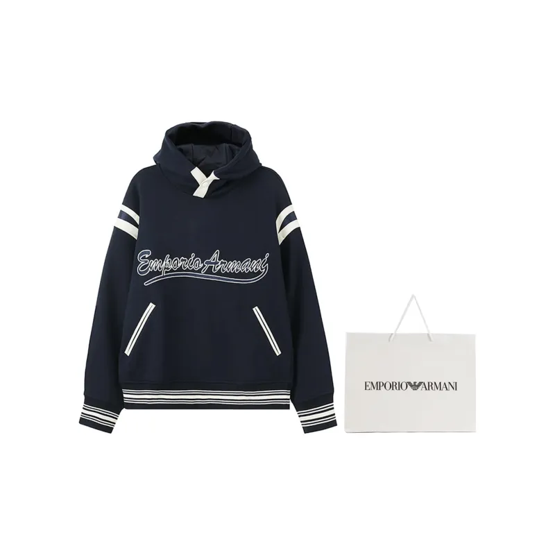 EMPORIO ARMANI Logo Embroidered Hoodie-2
