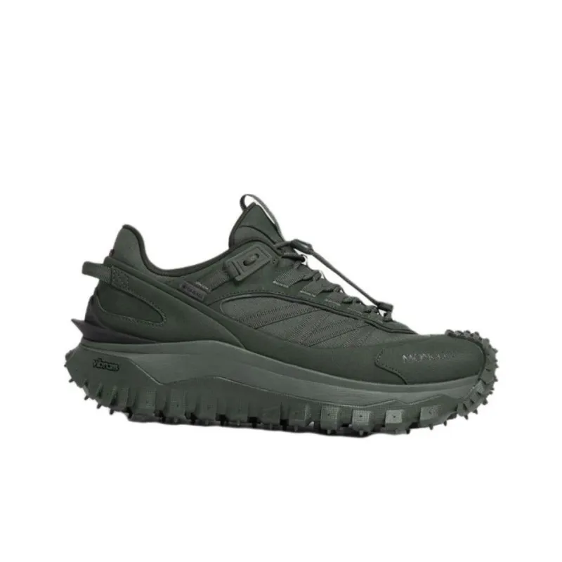 Moncler Trailgrip GTX Low Top Casual Shoes 4.5cm Men's Dark Green-1
