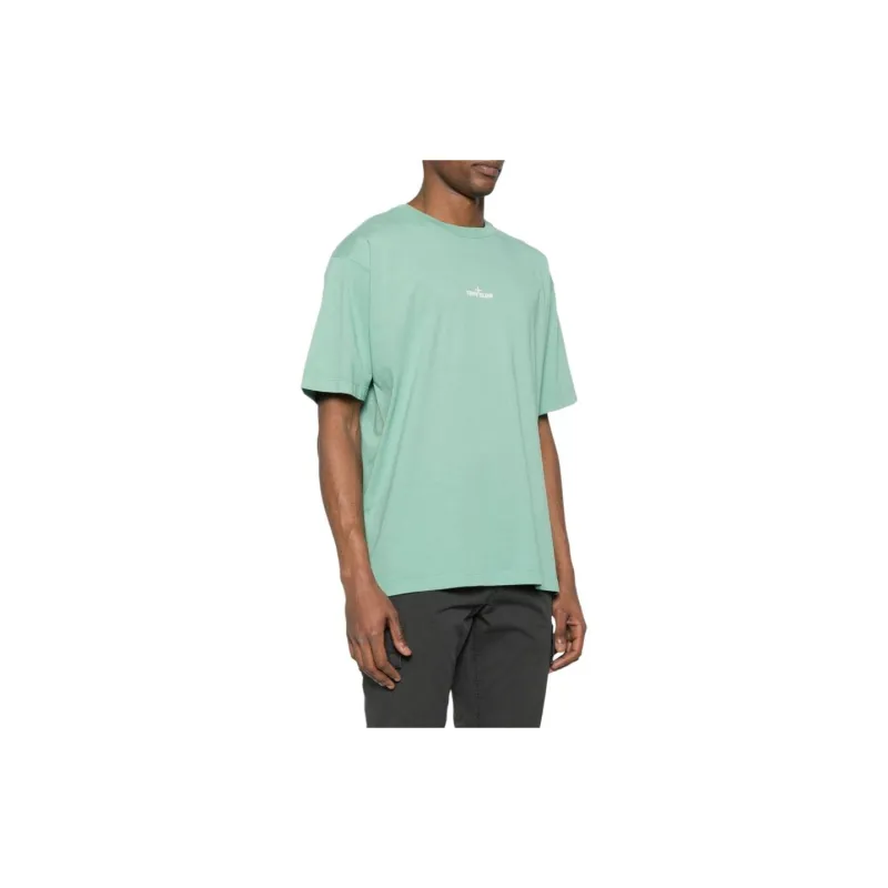 STONE ISLAND Scratched Paint One Print T Shirt Men's Matcha Green-4
