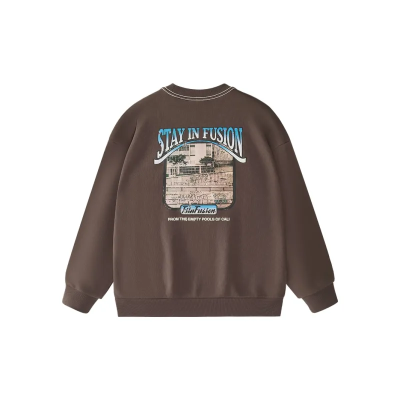 FILA FUSION Sweatshirt Women's Honey Tea Brown-1