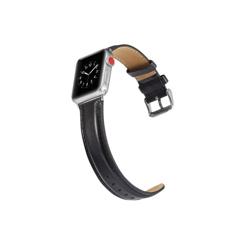 Vobafe Watch Band Apple Compatibility Cowhide Leather Material-4
