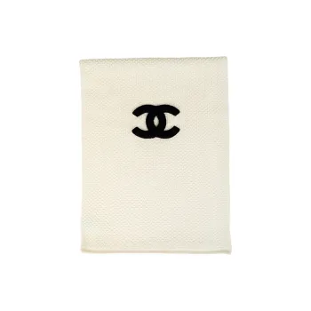 CHANEL Knit Scarves Unisex Beige