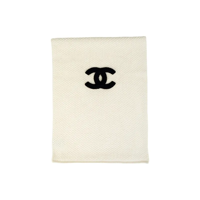 CHANEL Knit Scarves Unisex Beige-0