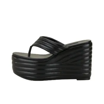 ZARA Stefano Pilati Collaboration Abrasion-Resistant Flip Flops Women's Black