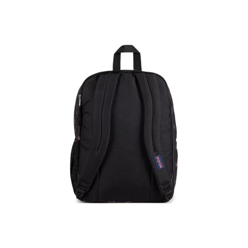 JanSport Recycled Polyester Backpack Large Size Unisex Black-4