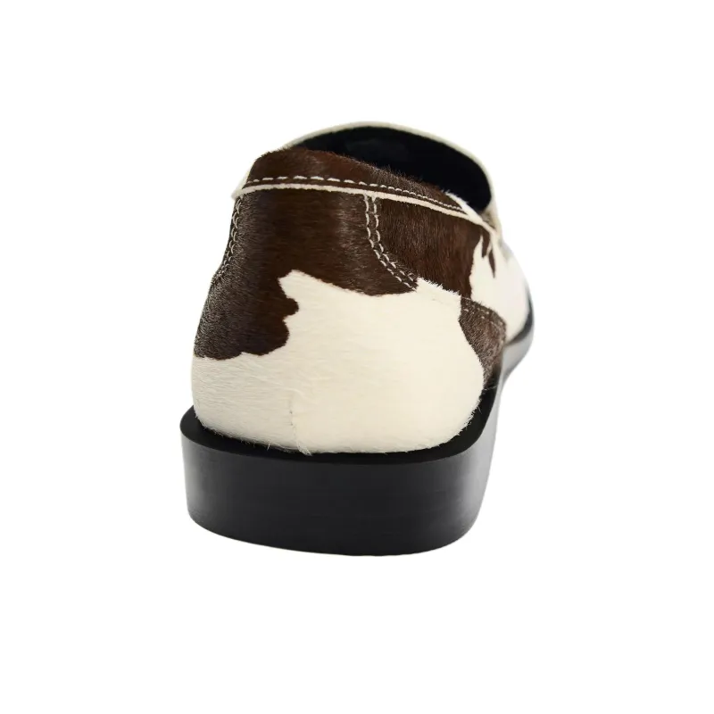 ZARA Loafers 2cm Women's White Brown-5