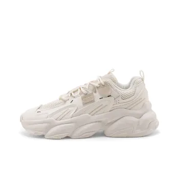 STARTER Rock Formation Series Slip Resistant Breathable Low Top Chunky Sneakers Unisex White