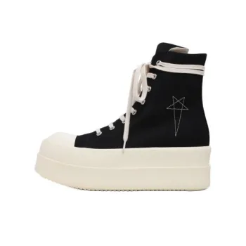 Rick Owens DRKSHDW High Top Skateboard Shoes Women's Black