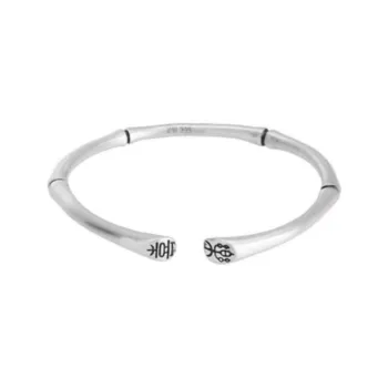 Brahmacharya 999 Fine Silver Bangles Women's