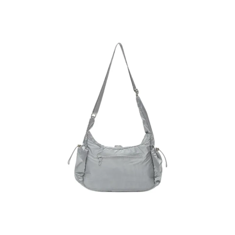 New Balance Nylon Shoulder Bag, Crossbody Bag Regular Women's Silver-2