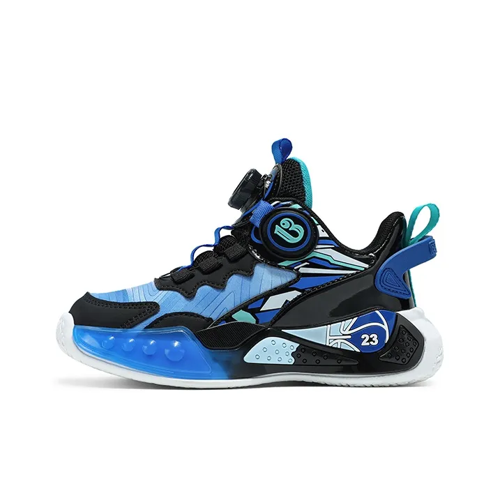 ROBINHOOD Slip Resistant Cushioning Wear Resistant Lightweight Cushioning Low Top Children's Basketball Shoes Kids'-3