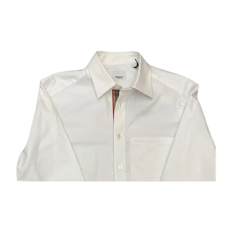 Burberry Shirts Men White-3