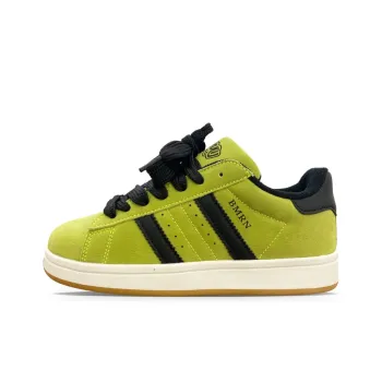 XLAIII Anti Slip Wear Resistant Low Top Canvas Shoes Unisex Green Black