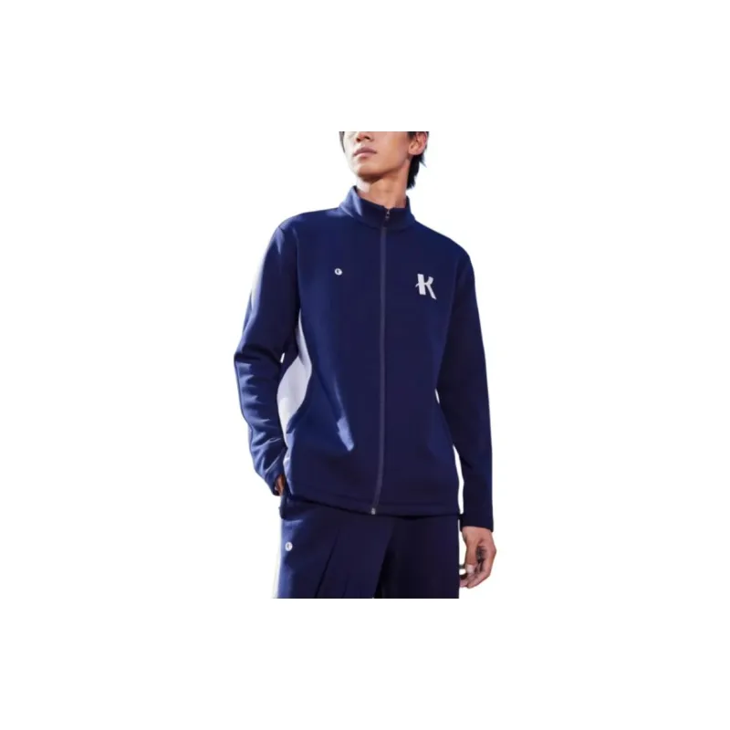 QIAODAN x QIANGFENGCHUIFU LIANMINGKUAN X DA K LIANMINGKUAN Jackets Coats Men's Nova Blue/Pure Gray-3