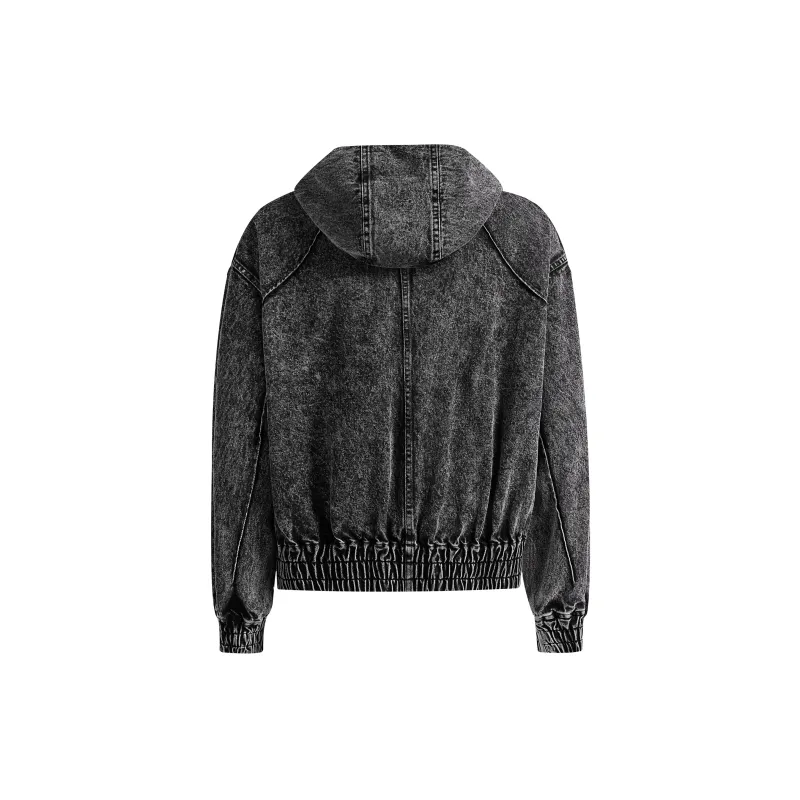 CHINISM Blackwater Series Denim Jacket Unisex Washed Black-1