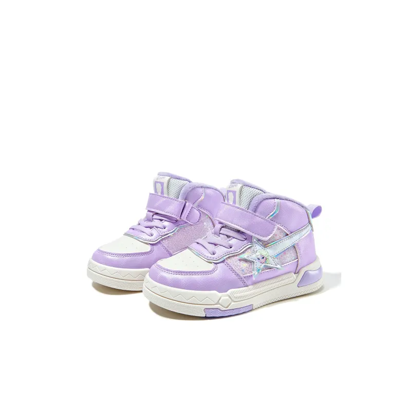 Disney Frozen Series Anti-Kick Cushioning Wear-Resistant High-Top Kids' Skateboarding Shoes Kids'-5