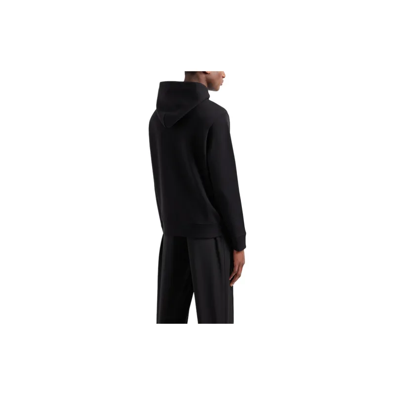 EMPORIO ARMANI Logo Patch Drawstring Hoodie-3
