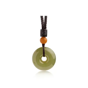 BYTHERE Hetian Jade Necklaces Pale Greenish White Jade Women's