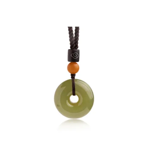BYTHERE Hetian Jade Necklaces Pale Greenish White Jade Women's