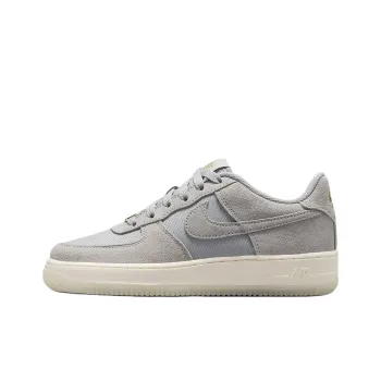 Nike Air Force 1 Anti Slip Wear Resistant Low Top Kids' Skateboarding Shoes Gray Teenagers