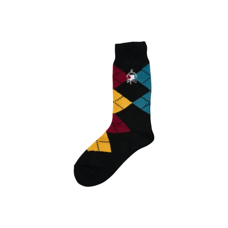 PALACE X Beams Plus Argyle Socks 'Jet Black'-0