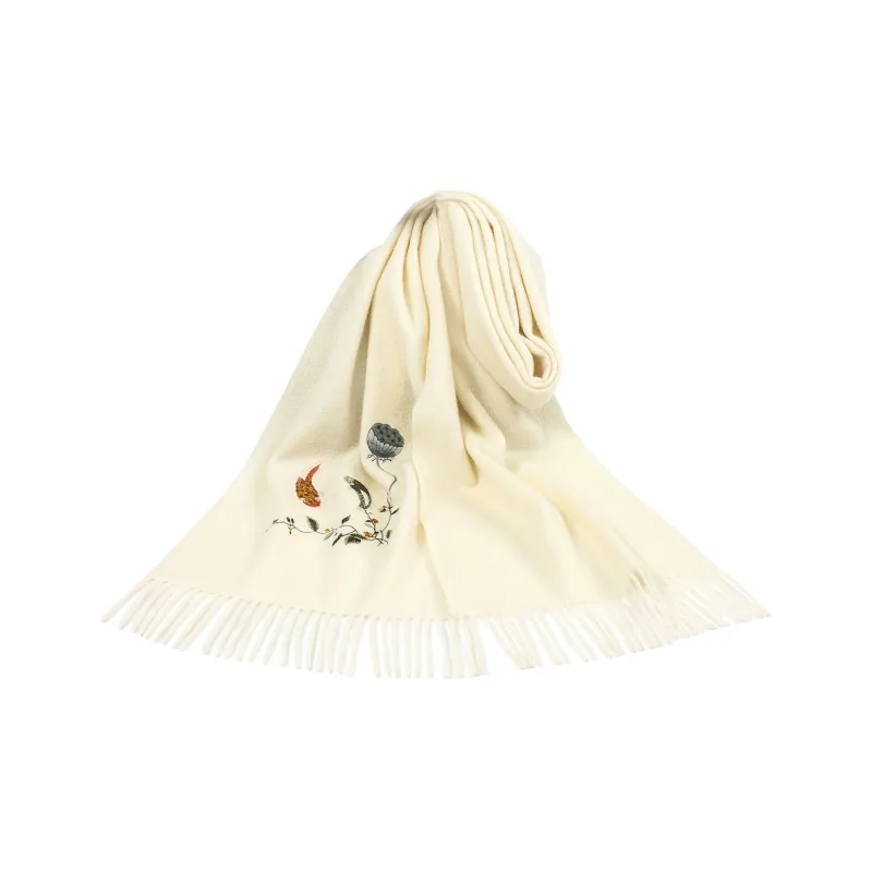 Shanghai Story Sheep Wool Knit Scarves Women's-0