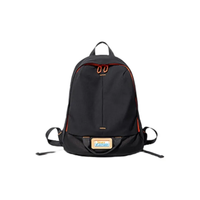 SUN ERATH&U Canvas Backpack Unisex Ecru/Black/Sage Green-4