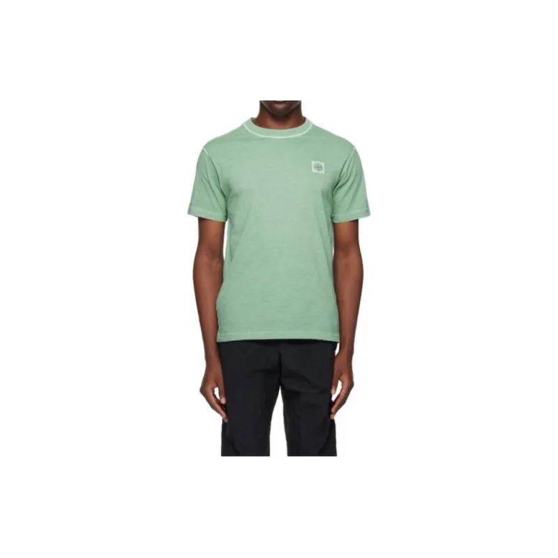 STONE ISLAND Compass motif Mélange T shirt-3