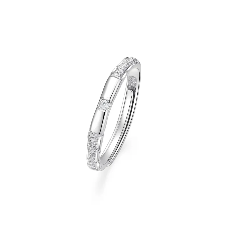 I Do&Co. 925 Sterling Silver Synthetic Cubic Zirconia Rings Unisex-5