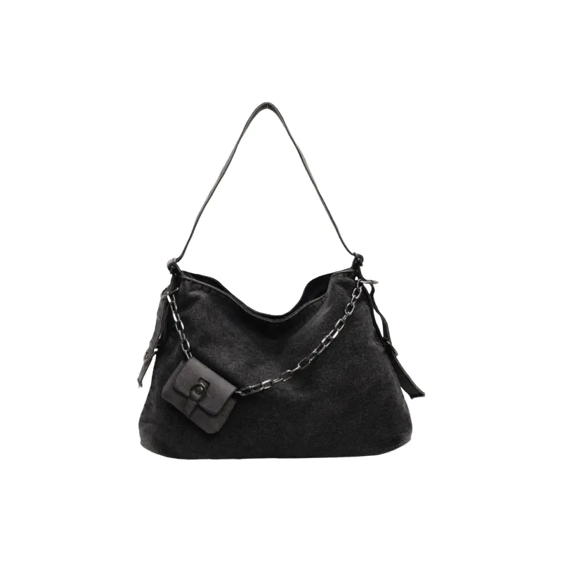UNITE STAR PU Tote Combo Bag Shoulder Bag Women's Khaki/Pink/Black-11