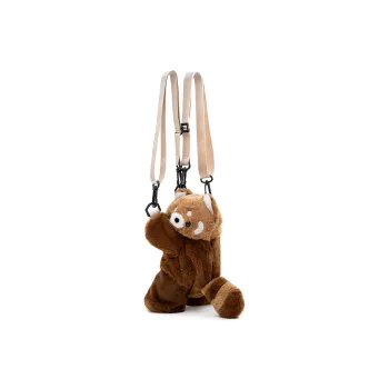 Vigno Plush Backpack Women's Coffee Brown
