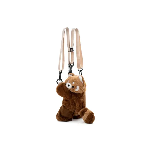 Vigno Plush Backpack Women's Coffee Brown