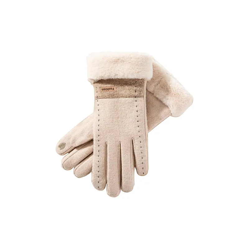 BSELEON Wool Knit Gloves Women's-0