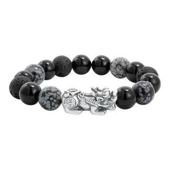 Hurry That Year Obsidian Bracelets Men's