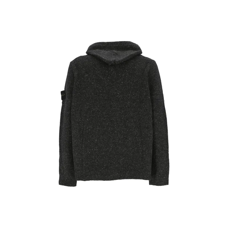 STONE ISLAND Zip Up Knitted Hoodie-1