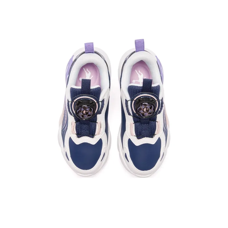 QIAODAN Anti Slip Wear Resistant Low Top Kids Lifestyle Shoes Blue Purple Children Aged 3 7 Years Old-3
