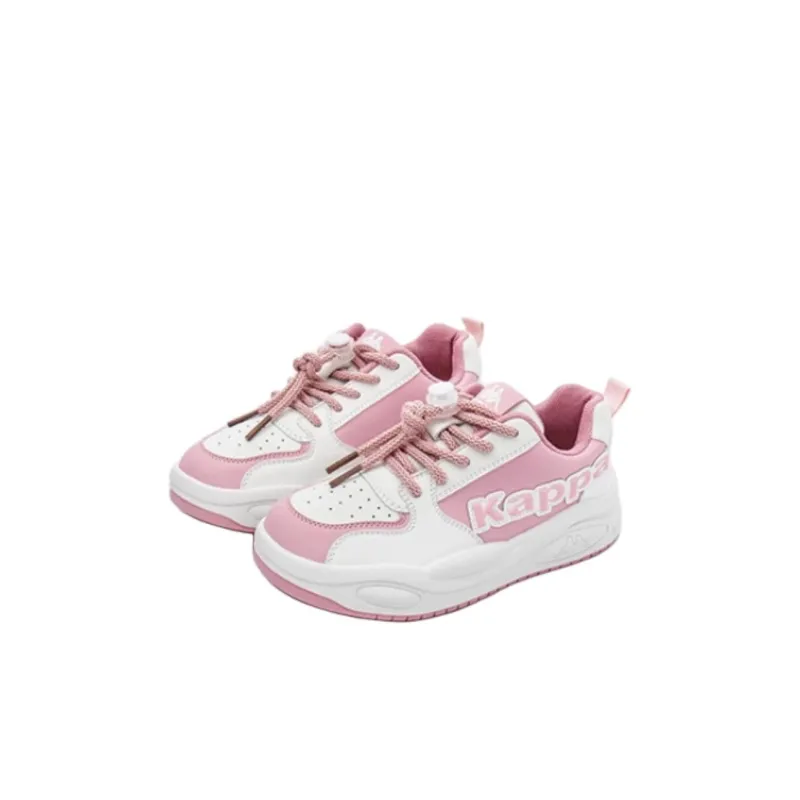 KAPPA KIDS Anti Slip Wear Resistant Low Top Kids Lifestyle Shoes White Pink Kids'-1