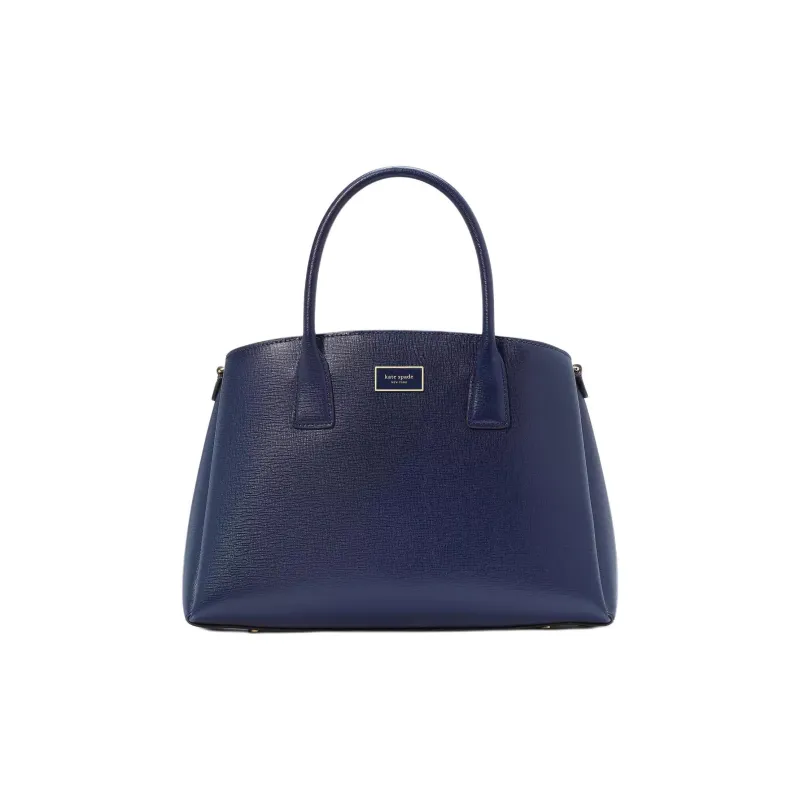 Kate Spade Saffiano Leather Tote Bag Shopping Bag Shoulder Bag Crossbody Bag Handbag Women's Marine Blue-0
